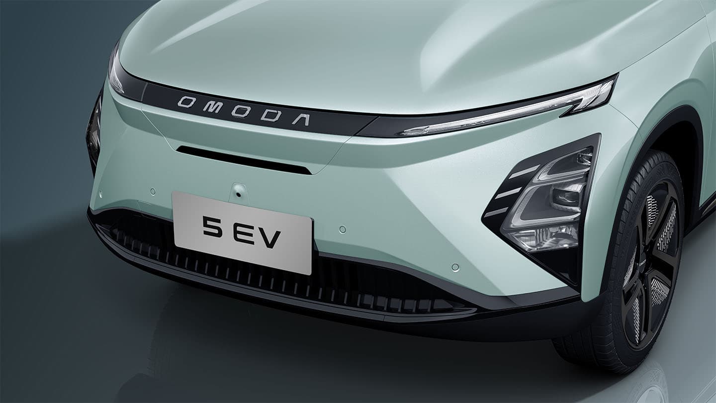 Fronten på en OMODA 5 EV