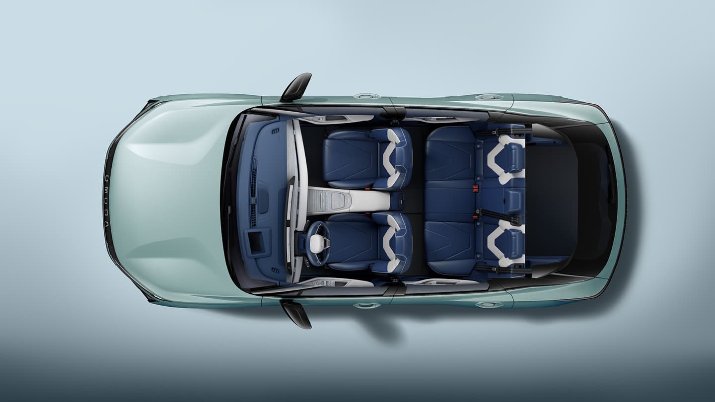 OMODA 5EV Privatleasing Interior Layout Top View Textpicker